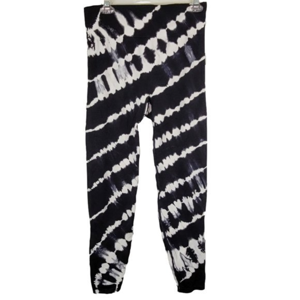 Victorias Secret Pink Womens‎ Size Large Black White Seamless Leggings New